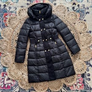 VIA SPIGA Winter Coat, Black, XS